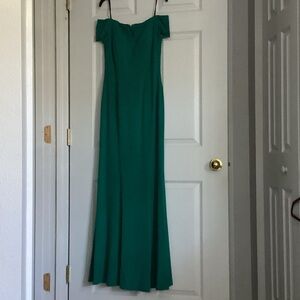Calvin Klein Strapless Green Dress